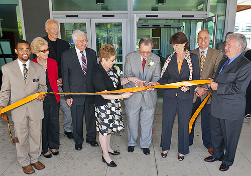 Speert ribbon cutting