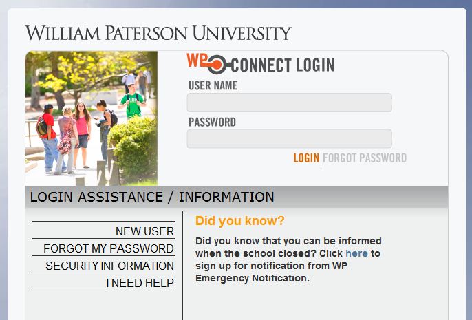 Redesigned WPconnect Login page