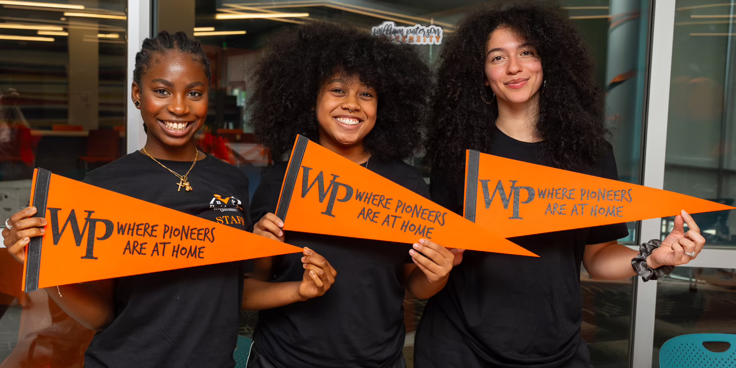 Three resident students at WP