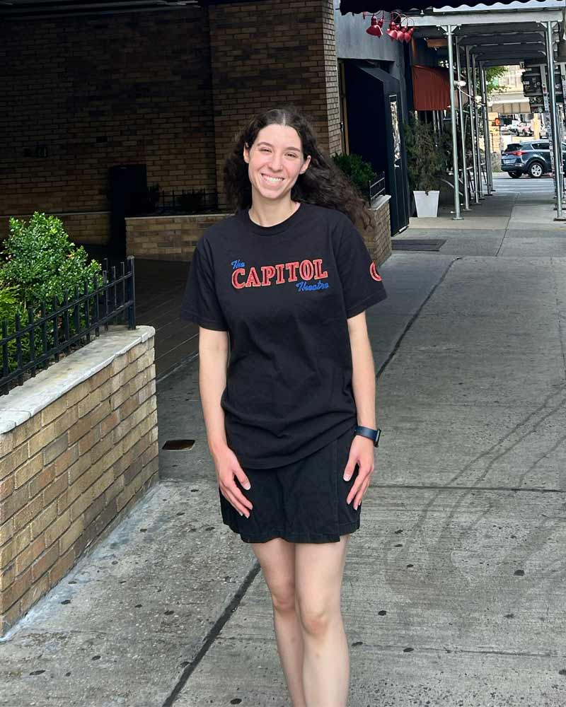 Sarah Weissberg during her internship at The Capitol Theatre