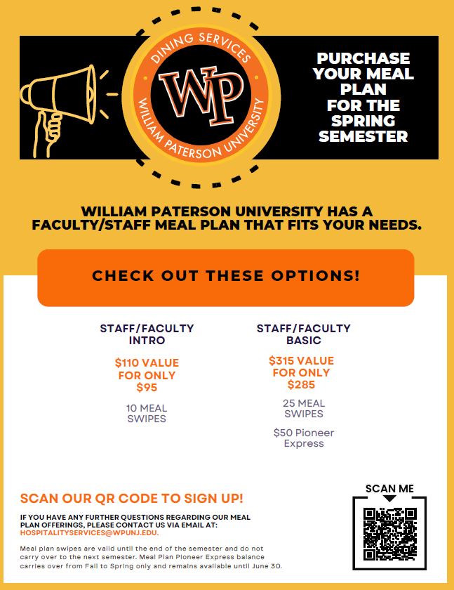 Meal Plans | William Paterson University