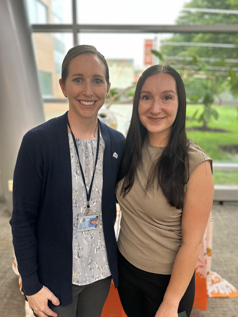 Dr. Kelley Healey with William Paterson student Klara Valickova