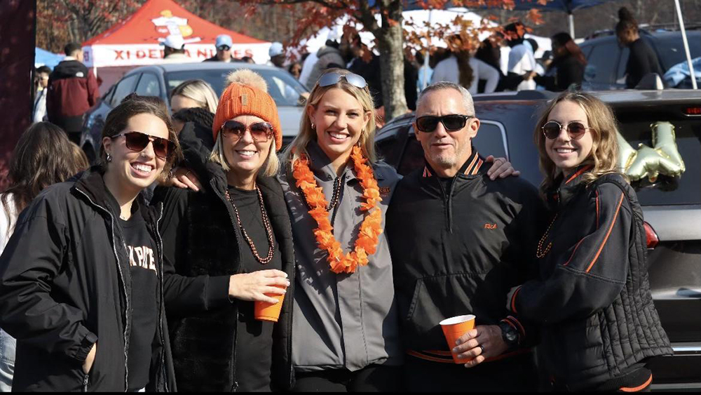 The DeBonta family celebrates Homecoming