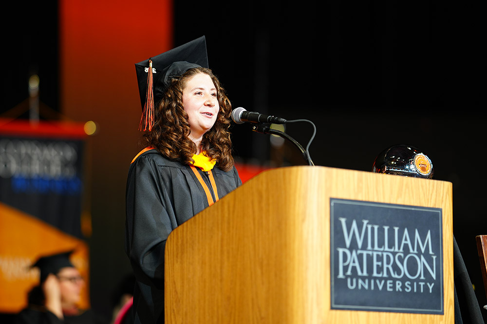 Undergraduate student speaker Viola Smith