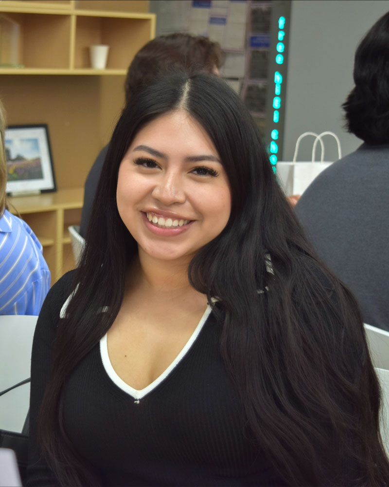 Chelsea Cervantes during her internship at Wakefern Food Corp.
