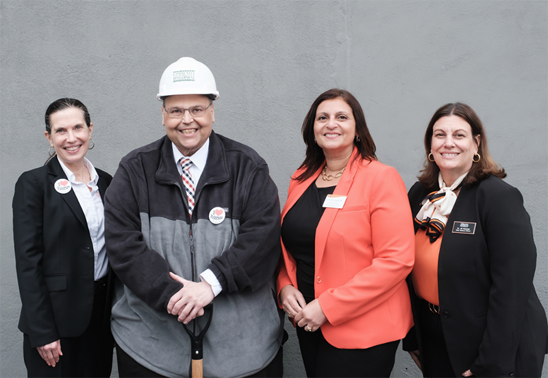 NJCDC CEO Bob Guarasci with William Paterson representatives Amy Ginsberg, Carol Guadrado, and Jill Guzman.