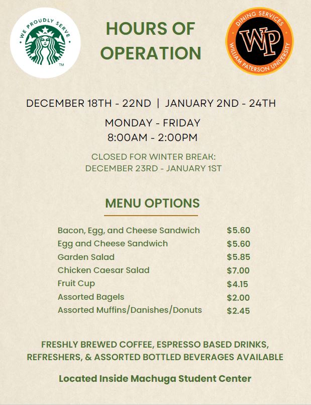 Winter Break Hours FA23-SP24