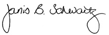 Janis' signature
