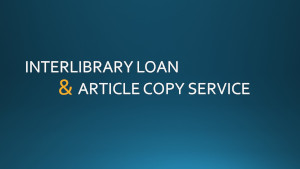 Interlibrary Loan thumbnail image