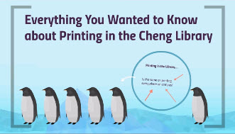 Printing at the Cheng Library thumbnail image